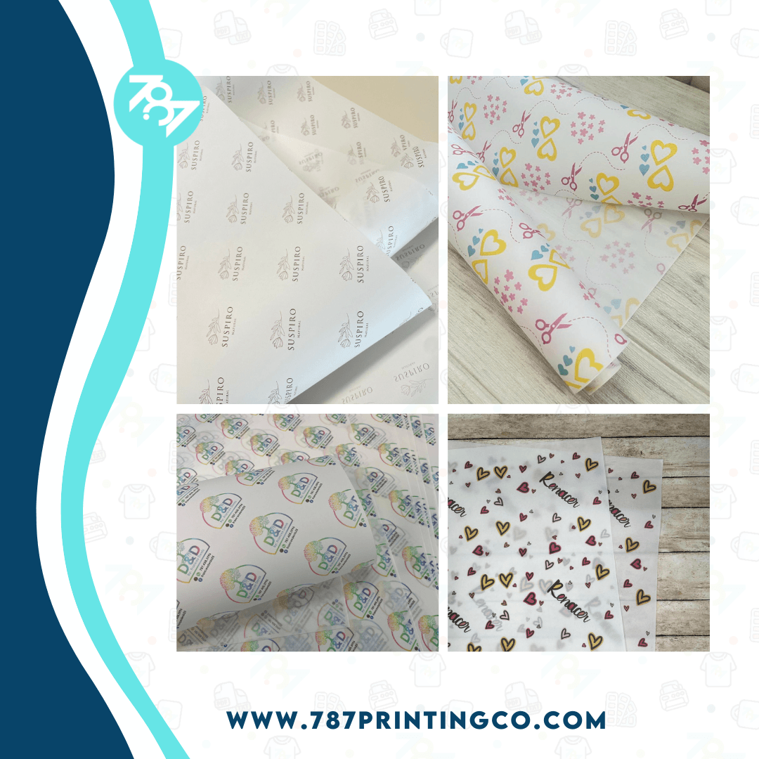 Custom Vellum Tissue Paper - 787 Printing Co.