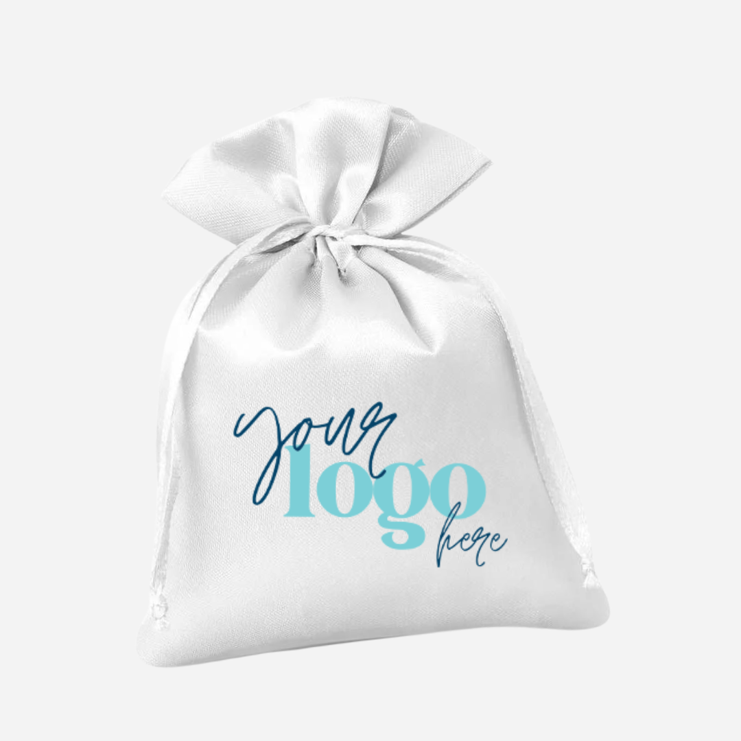 Personalized Satin Drawstring Bags