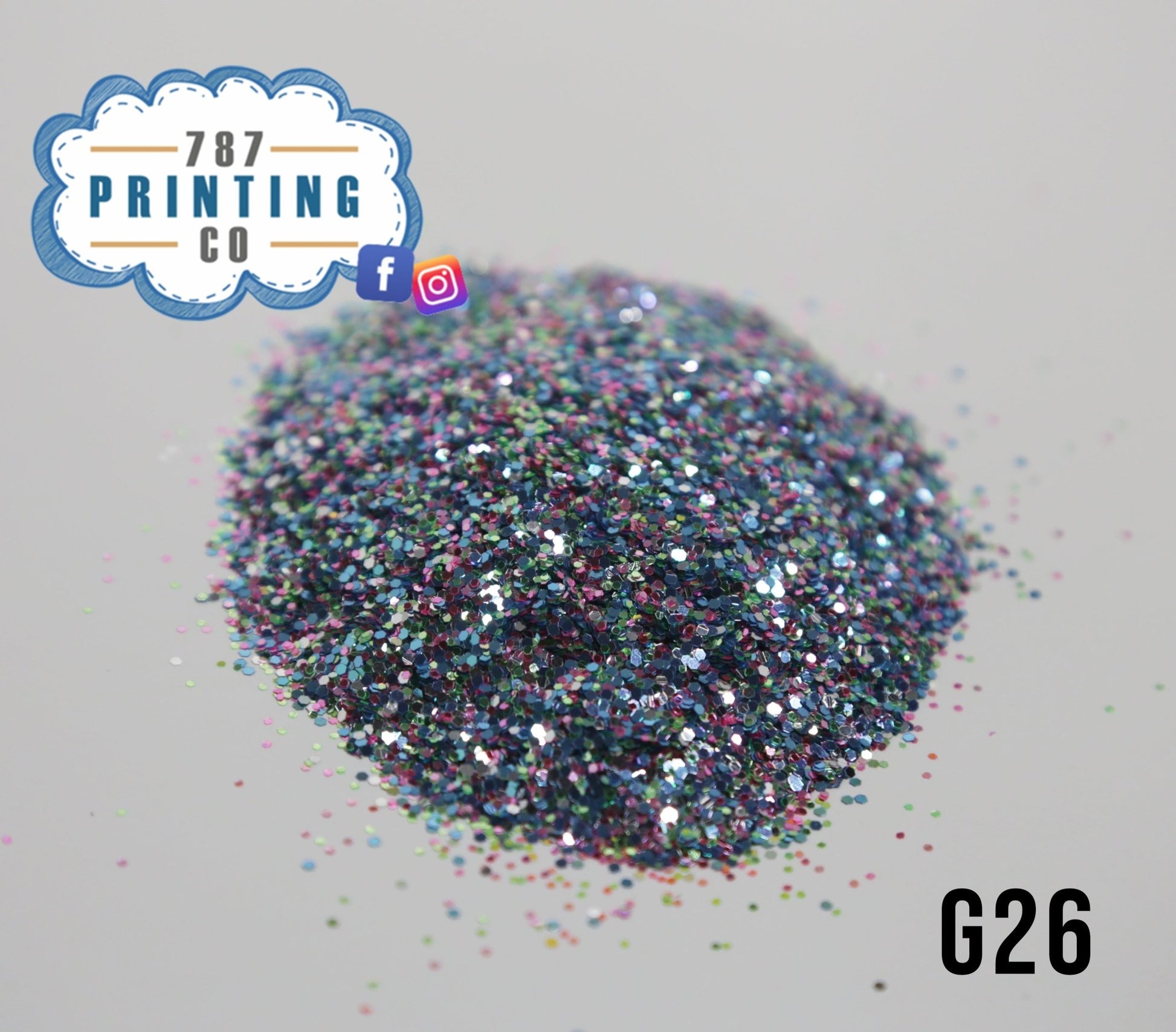 Aibonito Chunky Glitter (G26) - 787 Printing Co.