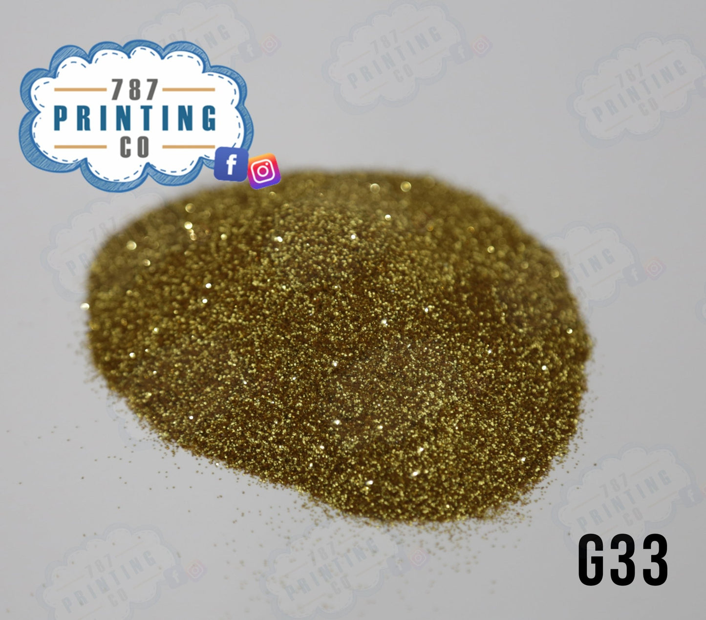 Dorado Ultra Fine Glitter 1/128 (G33) - 787 Printing Co.