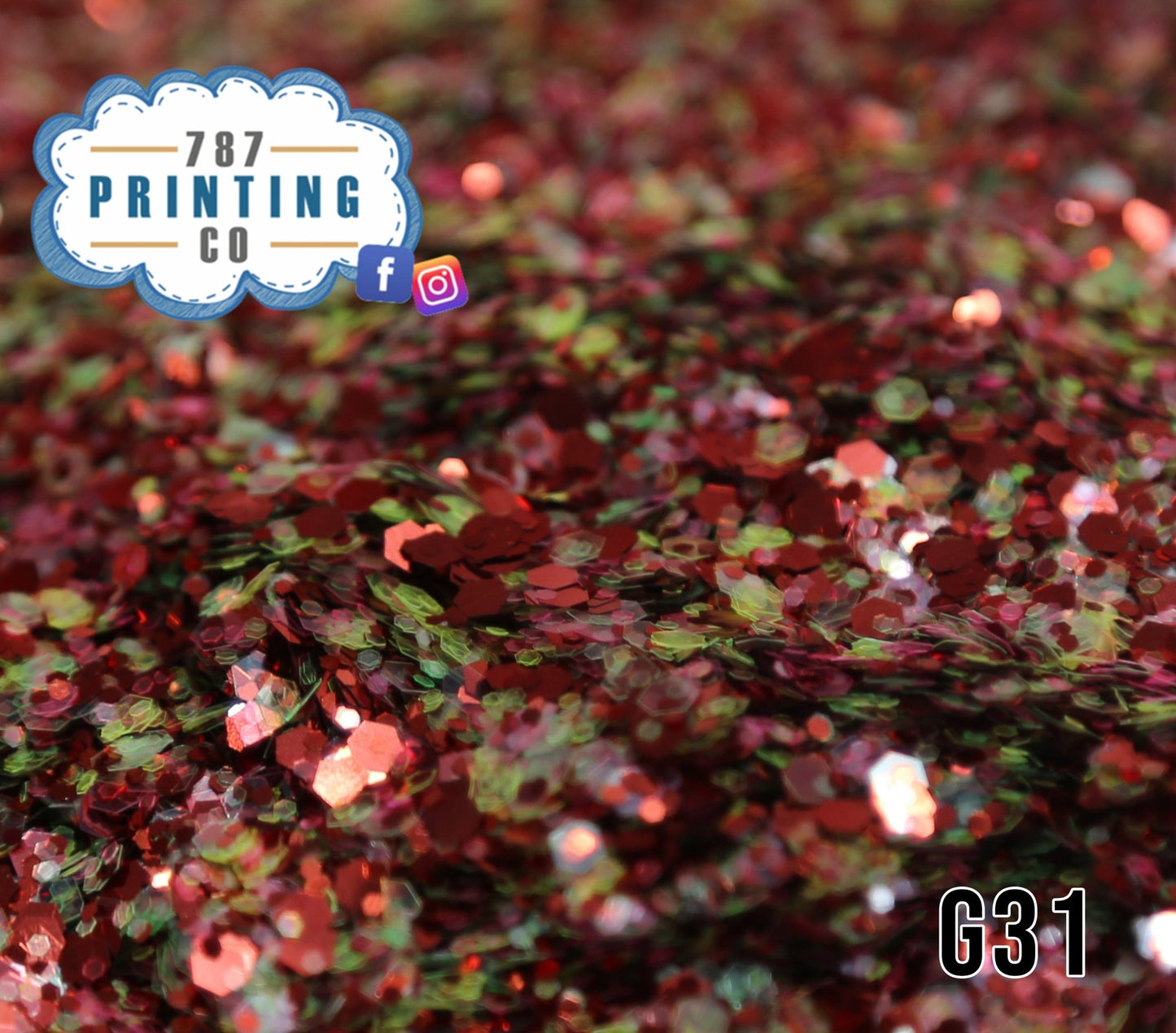 Flamboyán Chunky Mix Glitter (G31) - 787 Printing Co.
