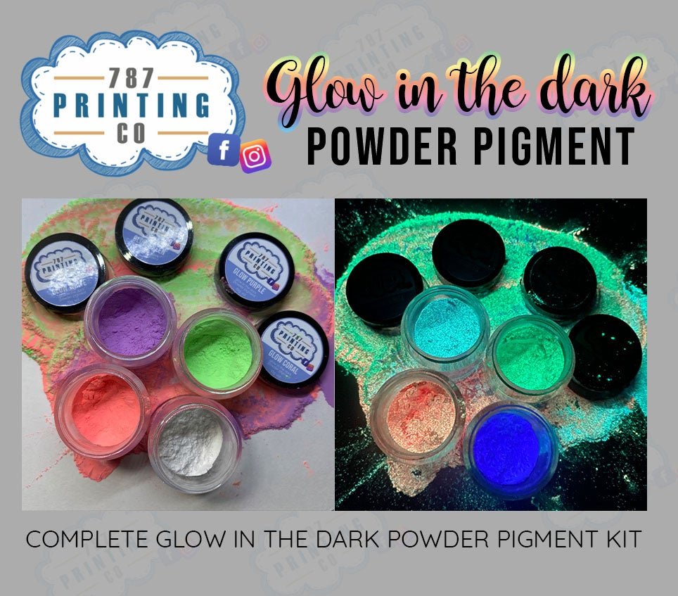 Glow in the Dark Powder Pigment - 787 Printing Co.
