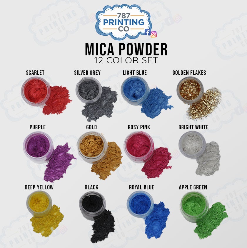 Mica Powder Pigment Kit 1 - 787 Printing Co.