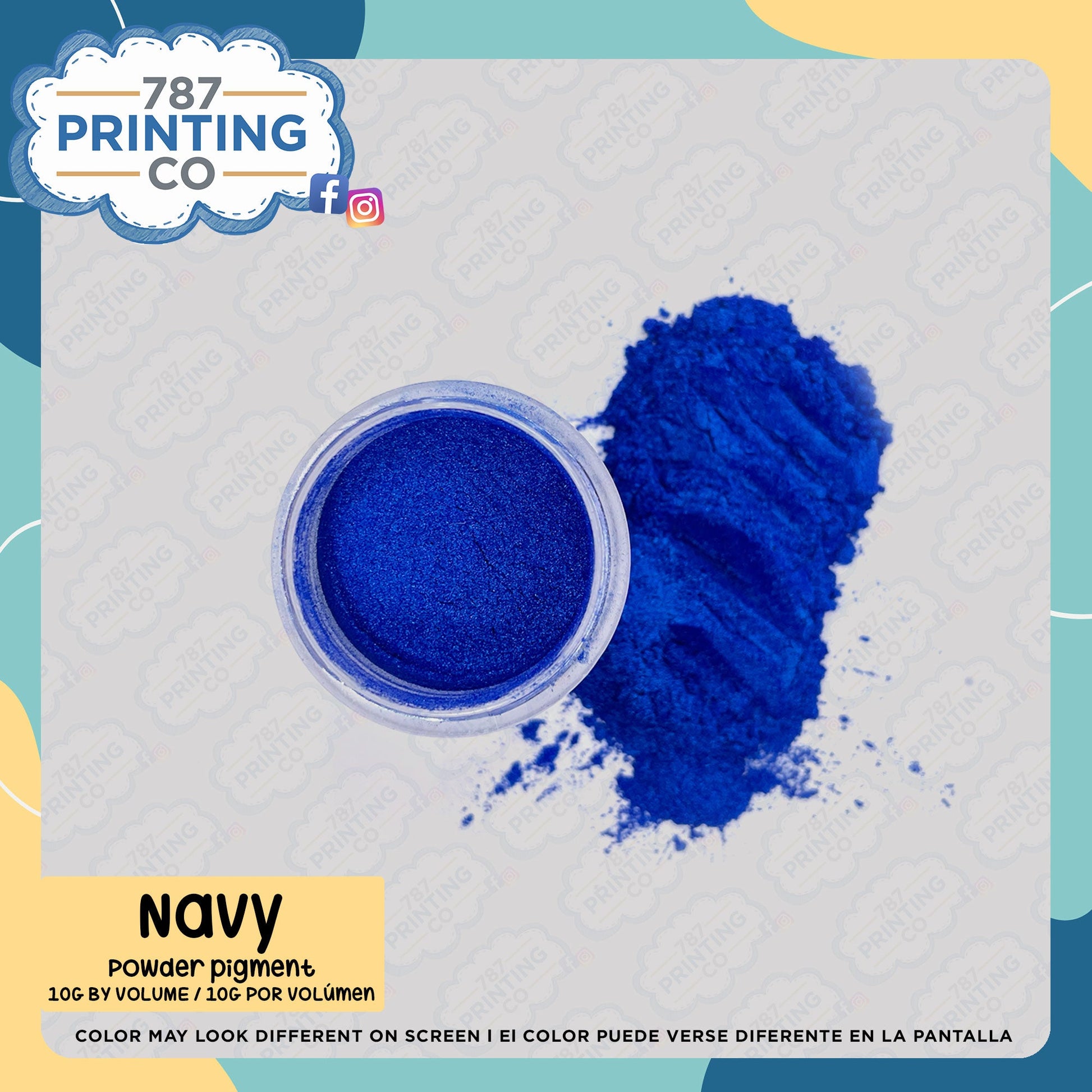 Mica Powder Pigment Kit 2 - 7 Colors - 787 Printing Co.