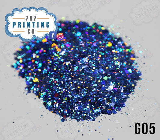 Puerto Mosquito Mixed Chunky Glitter (G05) - 787 Printing Co.