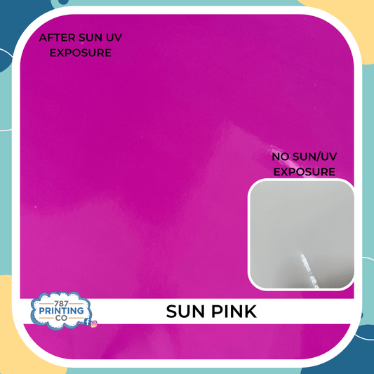 Sun UV Color Change Adhesive Vinyl - 787 Printing Co.