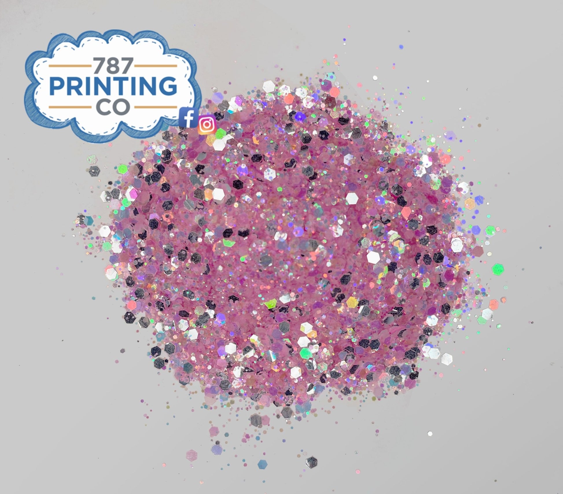 Wepa!! - Glow in the Dark Chunky Mix Glitter - 787 Printing Co.