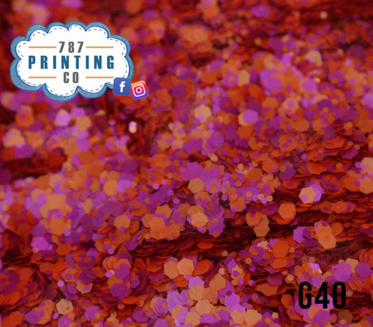 Yauco Chunky Mix Glitter (G40) - 787 Printing Co.